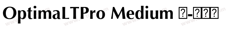 OptimaLTPro Medium 中字体转换